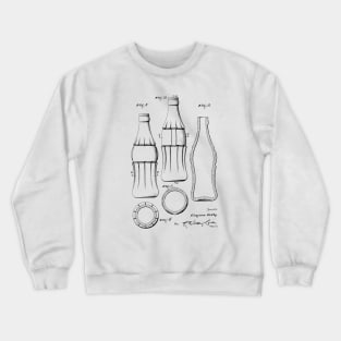 Coke Bottle VINTAGE PATENT DRAWING Crewneck Sweatshirt